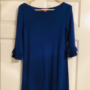 Blue wool Lilly dress size S boat neck
